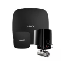 Комплект сигнализации Ajax HUB + кран WaterStop 1/2" + LeaksProtect (Черный)