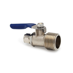 Кульовий вентиль (KP-BV1412) трубка 1/4" - різьблення 1/2"