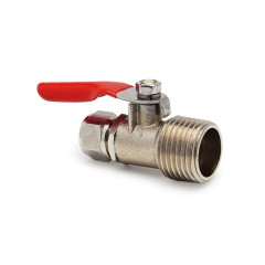 Кульовий вентиль (KP-BV3812) трубка 3/8" - різьблення 1/2"