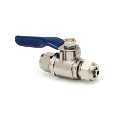 Кульовий вентиль (KP-BV1414-CC) трубка 1/4" - трубка 1/4"