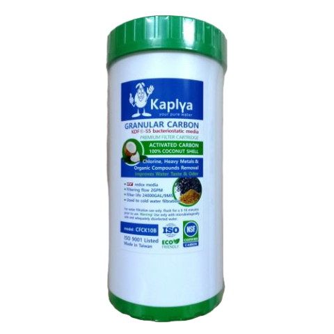 Картридж Kaplya CFCK10B из гранулированного угля c загрузкой KDF-55