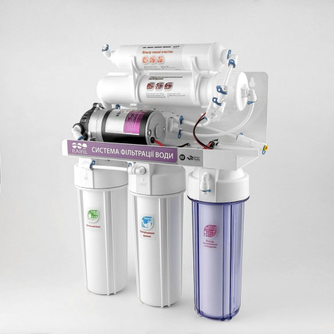 Фільтр із зворотним осмосом Raifil 5+ RO905-550BP-EZ (з насосом)