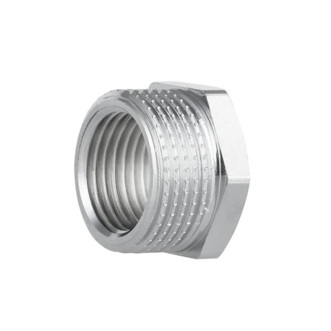 Футорка SD Forte SF37496SD 3/4"х1/2" нікельований (зовнішнє різьблення - внутр.різьблення)