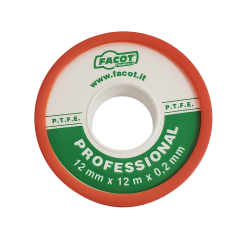 Уплотнительная лента тефлоновая Facot Professional 12 мм х 12 м (0,2мм)