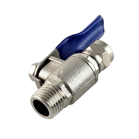 Шаровый вентиль BV-2BC резьба наружная 1/4" - цанга 1/4"