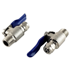 Шаровый вентиль BV-2BC резьба наружная 1/4" - цанга 1/4"