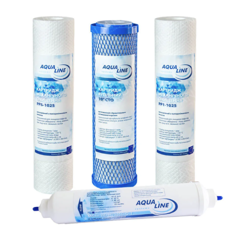 Комплект картриджів Aqualine RO-5