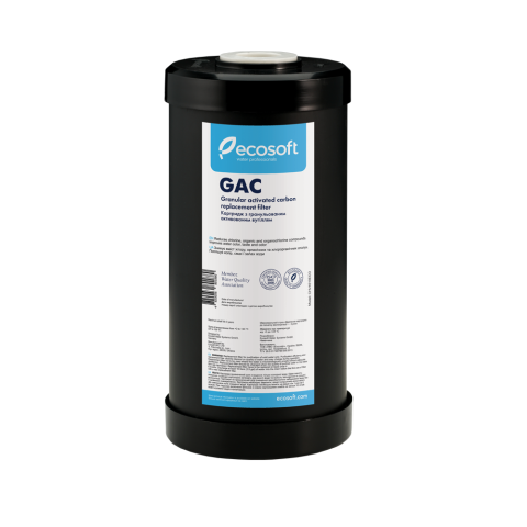 Картридж із вугілля Centaur Ecosoft 4,5х10” для видалення сірководню (CRVS4510ECO) (Big Blue 10)