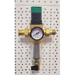 Фільтр механічний самопромивний SD Forte SF128W15C 1/2" з редуктором для холодної води