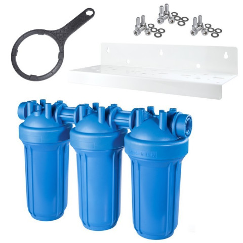 Фільтр потрійний Atlas Filtri DP Big TRIO AB Ø1" IN 10" KIT ZA1703712 (без картриджа)