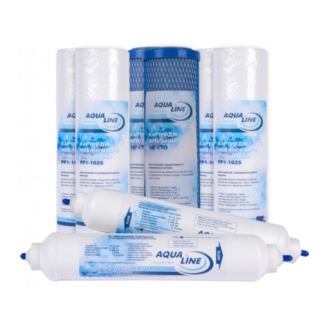 Годовой комплект картриджей Aqualine RO-6