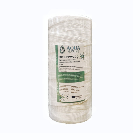 Картридж із поліпропіленової нитки AquaMarine BB10-PPW20 4,5x10” 20 мкм (10 Big Blue)
