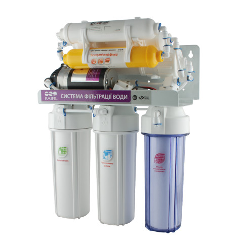 Фільтр з зворотним осмосом Raifil GRANDO 7+ (RO905-750BP-EZ) з насосом
