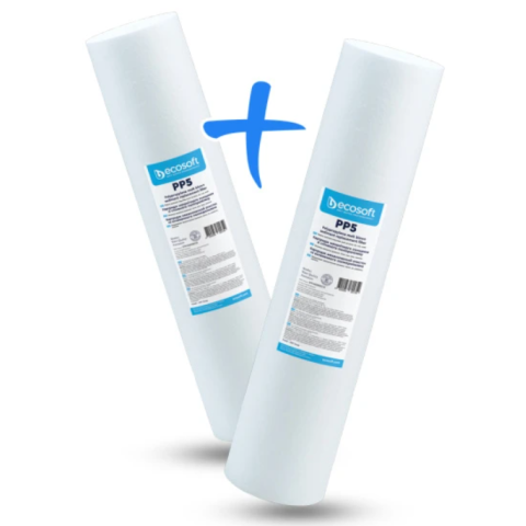 Картридж поліпропіленовий Ecosoft 4,5x20” 5 мкм (CPV45205ECO) Big Blue 20 - (2 шт)