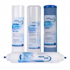 Комплект картриджів Aqualine RO-5 (покращений)