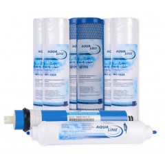 Річний комплект картриджів Aqualine RO-5 з мембраною