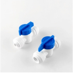 Кран проходной 1825-D/WB-CV1364 трубка 3/8" - трубка 1/4"