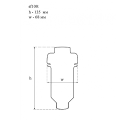 Фільтр від накипу для теплотехніки СВОД SF100b, 1/2"
