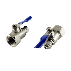 Шаровый вентиль BV-3BC-4FC6 резьба внутренняя 3/8" - цанга 1/4"