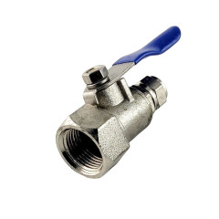 Шаровый вентиль BV-3BC-4FC6 резьба внутренняя 3/8" - цанга 1/4"