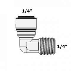 Обратный угловой клапан CV-04-2SS-EZ-D 1/4" - 1/4" (трубка-наружная резьба)