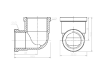 Угол SD Forte SF3692015 1/2" х 3/4" никелированный (внутр.резьба - внутр.резьба)