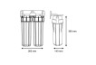 Корпуса магистрального фильтра Aquafilter FHPRCL12-B-TWIN