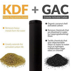 Картридж Kaplya CFCK10B із гранульованого вугілля із завантаженням KDF-55