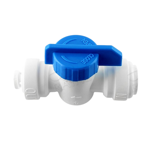 Кран проходной (BV-107-EZ) трубка 3/8" - трубка 3/8"