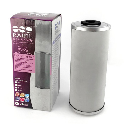 Сітчастий картридж для гарячої та холодної води Raifil LXF 10"-10u (Big Blue 10)