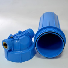 Фільтр магістральний двоелементний Aquafilter FHPR1-B1-AQ 1" з механічним картриджем.