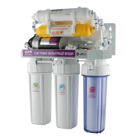 Фільтр з зворотним осмосом Raifil GRANDO 7+ (RO905-750BP-EZ) з насосом
