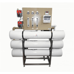 Система обратного осмоса PVRO-3000 с контроллером (3000 л/час) на нержавеющей раме