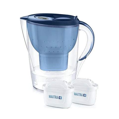 Фільтр-глечик Brita Marella XL Memo Синій 3,5/2,0 л (глечик + 2 картриджа Maxtra)