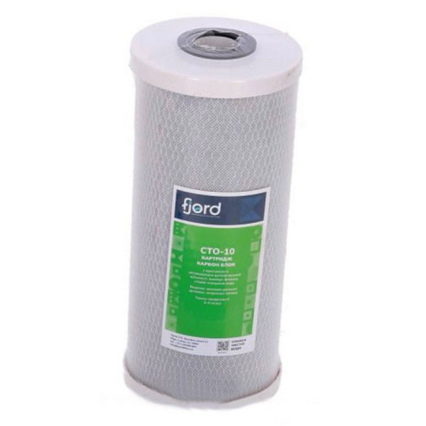 Картридж із пресованого активованого вугілля Fjord CTO-10 (Big Blue 10)