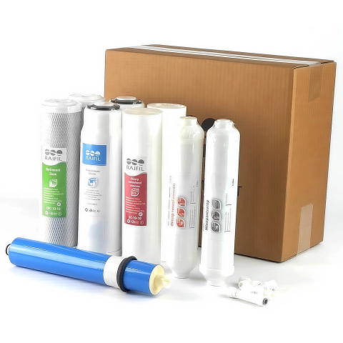Годовой комплект картриджей Raifil Grando 6 с мембраной 50 GAL (SC, GAC, CBC, IL-C, IL-M, RO50)