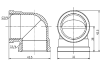 Угол SD Forte SF36820 3/4" никелированный (внутр.резьба - внутр.резьба)