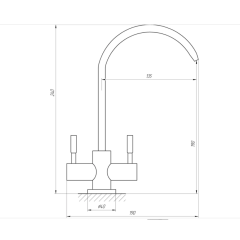 Кран для обратного осмоса Globus Lux ALPEN SBT1-76A-00
