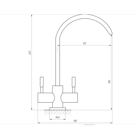 Кран для обратного осмоса Globus Lux Lazer GLLR-76A-00