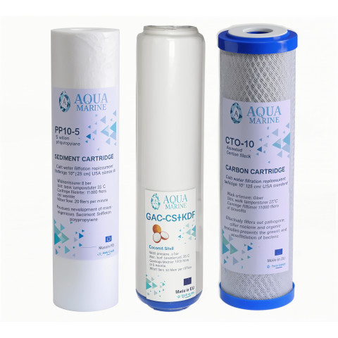 Комплект картриджів посилені AquaMarine (хлор)