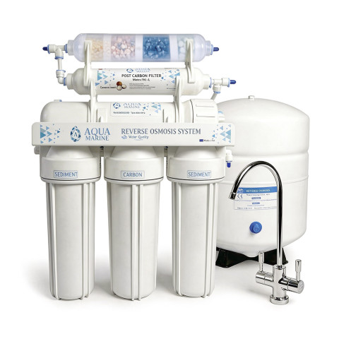Фільтр з зворотним осмосом AquaMarine RO-6 Multi Mineral (4 мінерали)