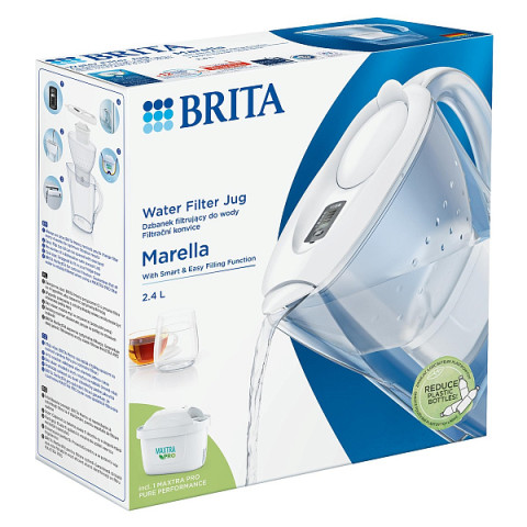 Фільтр-глечик Brita Marella MXpro 2,4 л (1,4 л очищеної води) білий