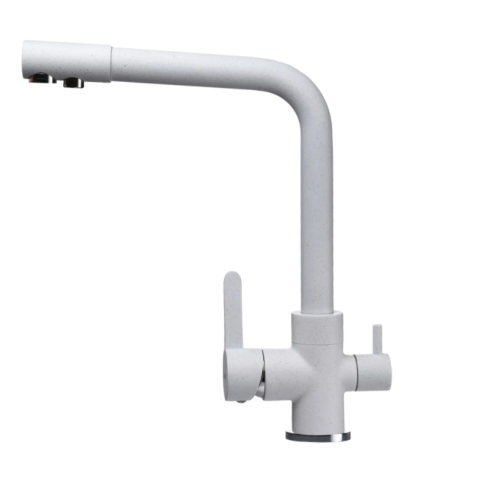 Змішувач трипозиційний Globus Lux LAZER GLLR-0444-7-WHITE (під осмос та хол/гор. воду)