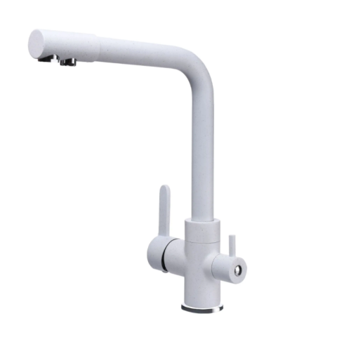 Змішувач трипозиційний Globus Lux LAZER GLLR-0444-7-WHITE (під осмос та хол/гор. воду)