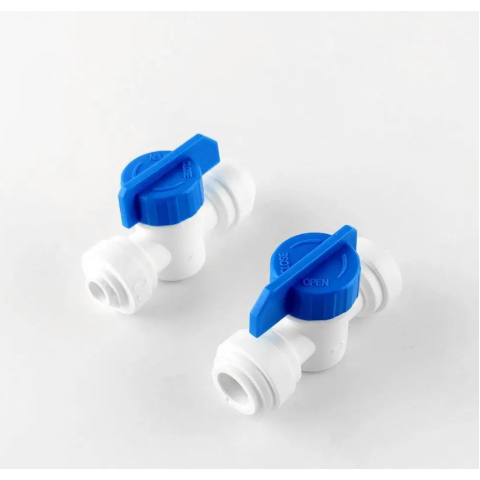 Кран проходной (BV-107-EZ) трубка 3/8" - трубка 3/8"