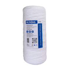Картридж із поліпропіленової нитки Filtrons FLVR10BB5 (Big Blue 10) 5 мкм