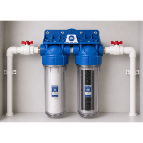 Корпуси магістрального фільтра Aquafilter FHPRCL34-B-TWIN