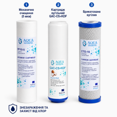 Комплект картриджів посилені AquaMarine (хлор)