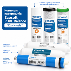 Комплект картриджів Ecosoft P’URE Balance "12 місяців" (CHV6PUREBAL)