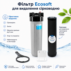 Фільтр Ecosoft BB20 (FPV4520ECO) + з картриджем для видалення сірководню CRVS4520ECOEXP